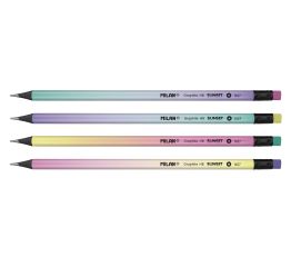 Harilik pliiats MILAN Sunset HB kustukummiga