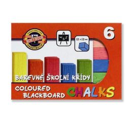 Värvilised kriidid KOH-I-NOOR 6 tk, kandilised