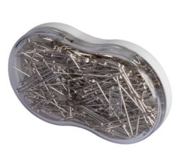 Nööpnõelad 330, metalsed, 25 g plastkarbis