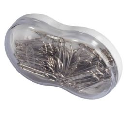 Kirjaklambrid 230-28 mm, metalsed, 40 tk plastkarbis