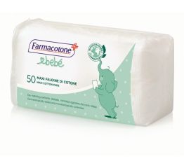Farmacotone BEBÉ ristküliku kujulised vatipadjad 50 tk 90x110 mm
