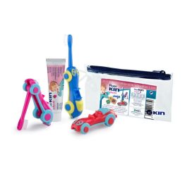 KIN reisikomplekt "Auto" lastele, hari+pasta 25 ml, lukuga kotis