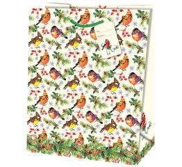 Sangadega jõulukott LINNUKESED 19x10,2x23