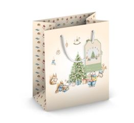 Sangadega jõulukott LOOMALASTE JÕULUD 15x6x14,5