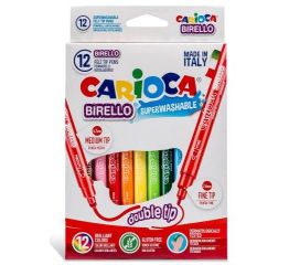 Viltpliiatsid CARIOCA BIRELLO 2 otsaga 12 tk karbis