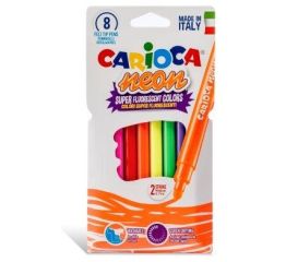 Viltpliiatsid CARIOCA NEON 8 tk karbis