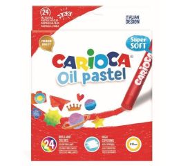 Õlipastellid CARIOCA Super Soft  24 tk
