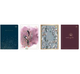 Kaustik A5 SATIN GOLD 80 lehte ruuduline