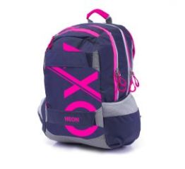 Seljakott OXY SPORT, sinine-roosa, 32 x 15 x 46 cm, ergonoomiline