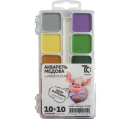 Akvarellid 7C - 20 värvi , plastkarbis