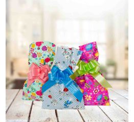 Fooliumkott lilleline (3 erinevat mustrit)