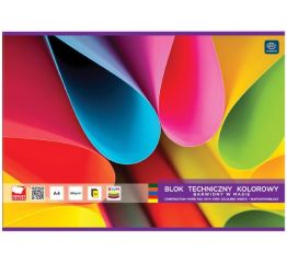 Värvipaberiplokk A4 20 värvi 180g