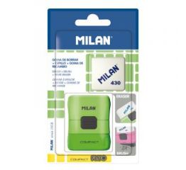 Kustukumm MILAN Compact FLUO harja ja varukummiga, blistris