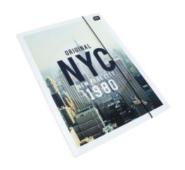 Dokumentide mapp Black&White, A4, 3 klapi ja kummiga