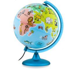 Gloobus MAPPA&MONDO Ø25 cm + värvitav maakaart – ingliskeelne, lastele