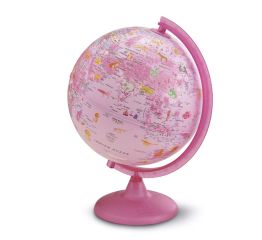 Gloobus PINKZOO Ø25 cm – eestikeelne, roosade detailidega, tüdrukutele