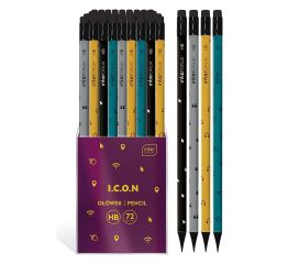 Harilik pliiats  Icon , kustukummiga, HB