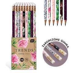 Harilik pliiats  Trends , kustukummiga, HB