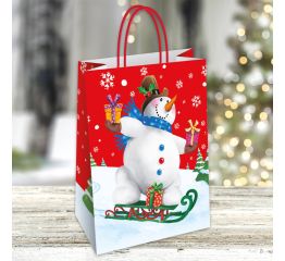 Sangadega jõulukott LUMEMEMM KELGUGA 26x12x35