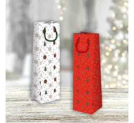 Sangagega jõulupudelikott JÕUL 12x9x39