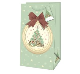 Sangadega jõulukott JÕULUMEDALJON 11x6,5x21