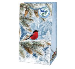 Sangadega jõulukott VALGED JÕULUD 11x6,5x21