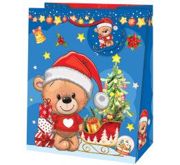 Sangadega jõulukott JÕULUKARU 26,7x13,7x33