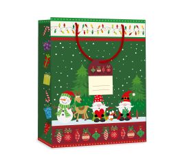 Sangadega jõulukott JÕULUD METSAS  26,7x13,7x33