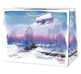 Sangadega jõulukott TALVEMAASTIK 33x13,7x26,7