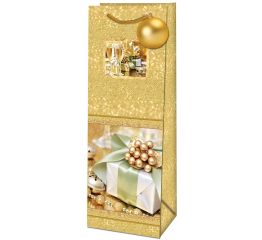 Sangadega pudelikott JÕULUKINGITUS 12,6x8,9x36