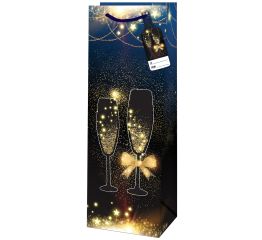 Sangadega jõulupudelikott POKAALID 12,6x8,9x36