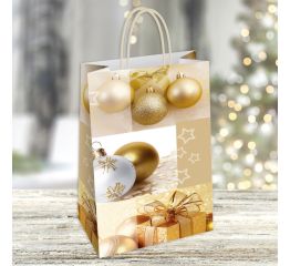 Sangadega jõulukott KULDSED KUULID 21x8x26
