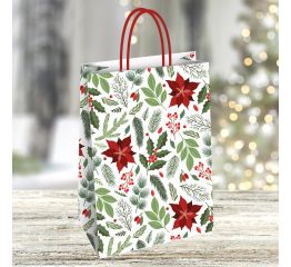 Sangadega jõulukott JÕULUTÄHED 23x10x29