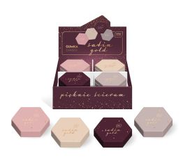 Kustukumm Satin Gold kuusnurkse kujuga