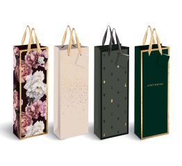 Pudelikott paeltega GOLD 13x10x36, 4 disaini