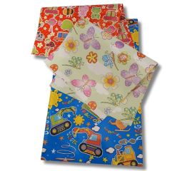 Fooliumkott lastele, kirkad 20x35 (3 erinevat mustriti)