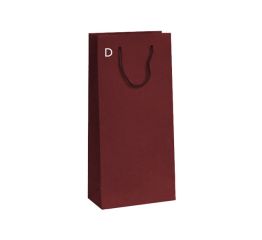 Sangadega pudelikott KRAFT BORDOO 2-le pudelile tugev 18x9x39