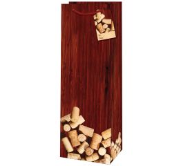 Sangadega pudelikott 12,6x8,9x36 VEINIKORGID