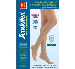 Põlvikud K2 avatud varbaosaga mikrofiiber 23-32 mmHg - S440