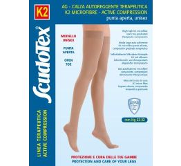 Sukad K2 avatud varbaosaga mikrofiiber 23-32 mmHg - S441