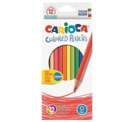 Värvipliiatsid CARIOCA 12 tk, kuusnurksed