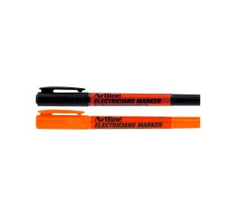 Elektrikute markerid ARTLINE 2 otsaga 0,4 ja 1,0 mm, ksüleenivabad -must +oranž toon blistris