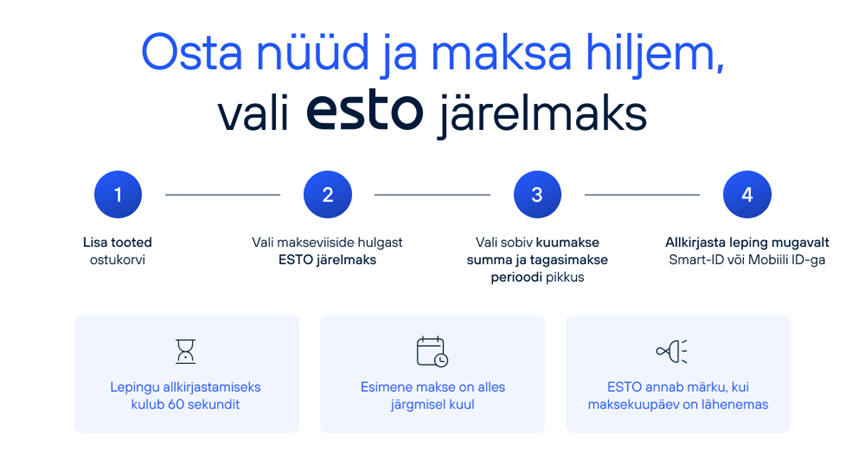 Osta nüüd EPP e-poest ja maksa hiljem!